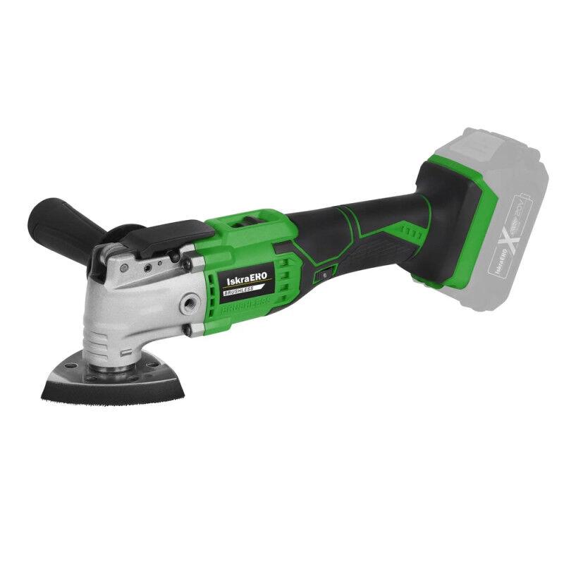 Iskra ERO Акумулаторски повеќенаменски алат IEX-BMT200 - 20V, безчеткичен мотор, 6 брзини, 10.500-20.000 осцилации, агол 3,0°