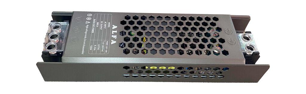 Alfa Electric ЛЕД драјвер 12V 8.33A 100W сиво перфорирано куќиште Alfa Electric