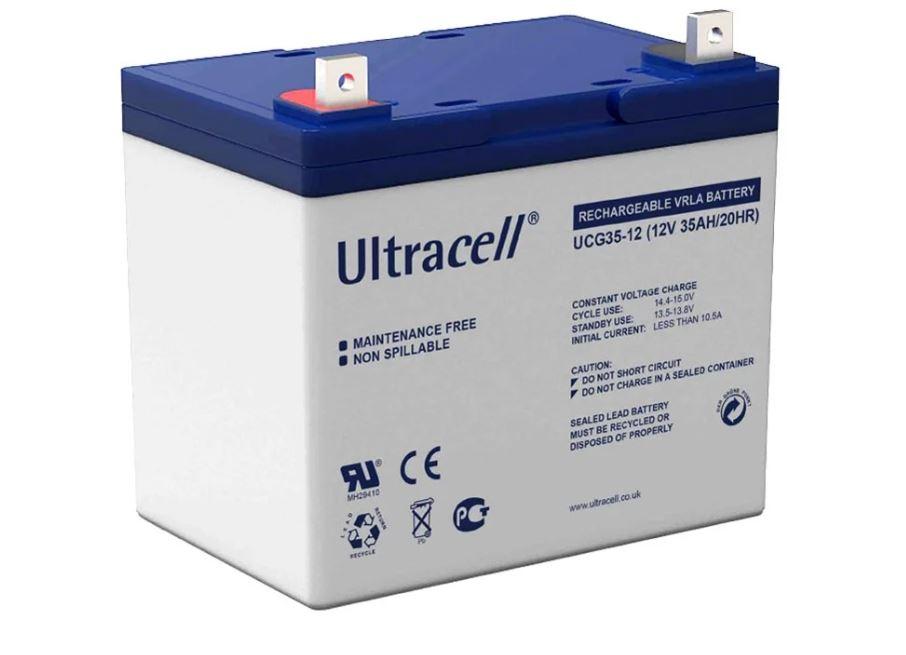 Ultracell Акумулатор UCG35-12, 12V 35Ah, дим. 195x130x159mm