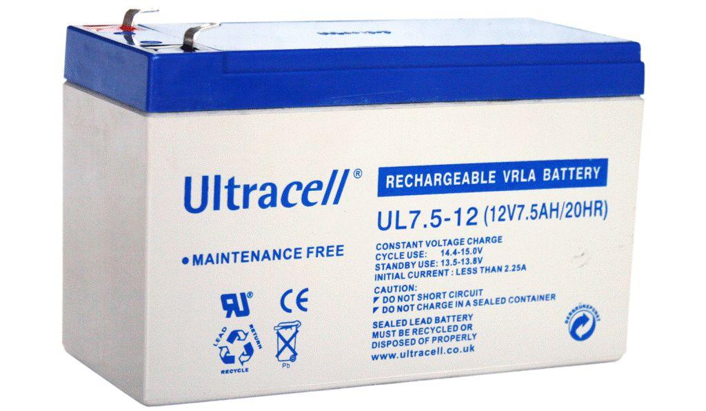 Ultracell Акумулатор 12V 7.5Ah  UL7.5-12