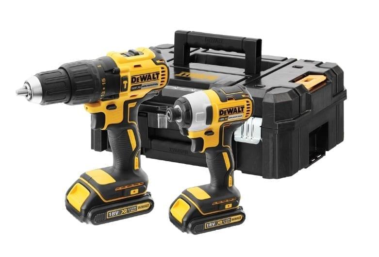 Dewalt Акумулаторски сет: дупчалка и ударен одвртувач 18V 2Ah TSTAK DCK2060D2T-LN