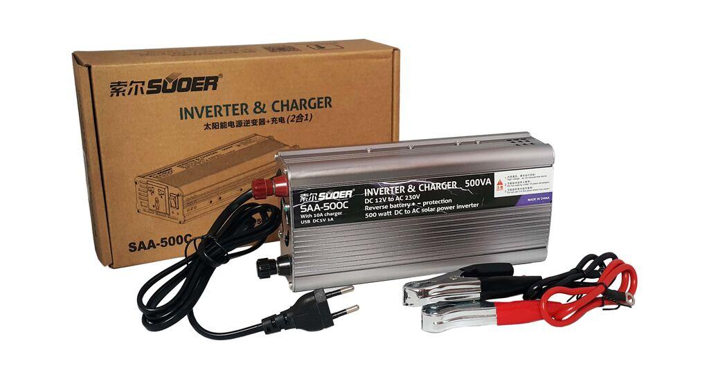 Alfa Electric Инвертер со полнач 12V DC на 220V AC, 250VA  SAA-500C