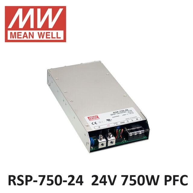 MeanWell Индустриско напојување 24V 31A со вентилатор  RSP-750-24
