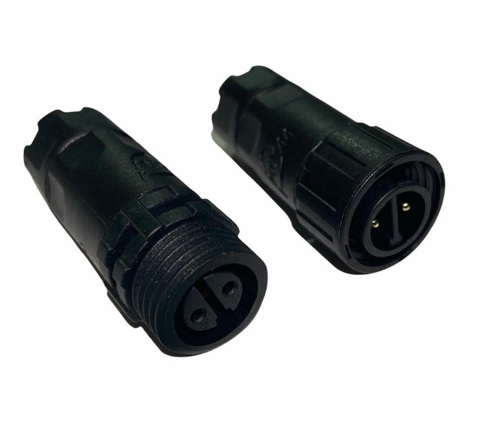 Alfa Electric Конектор 2-полен IP67 машки+женски за 1.5mm² 15A Ø16mm IC266N2P