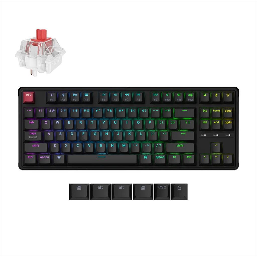 KEYCHRON Механичка Тастатура C3 PRO 8K TKL QMK/VIA RGB HS C3PX-H1, Црна