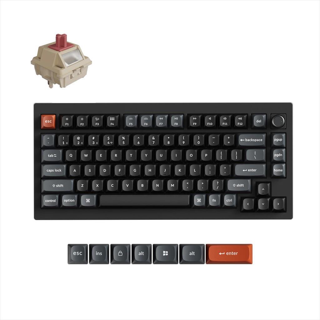 KEYCHRON Безжична Механичка Тастатура V1 ULTRA 8K 75% V1U-D1, Црна