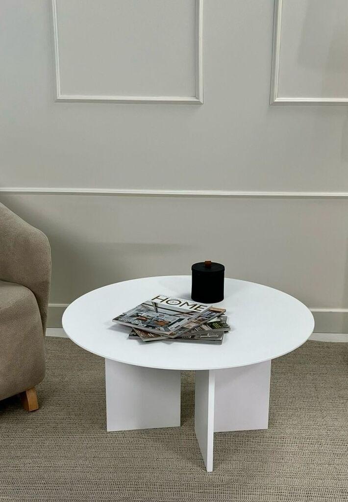 Маса Hanah Home Club Leo 42, 80x42x80 см, бела