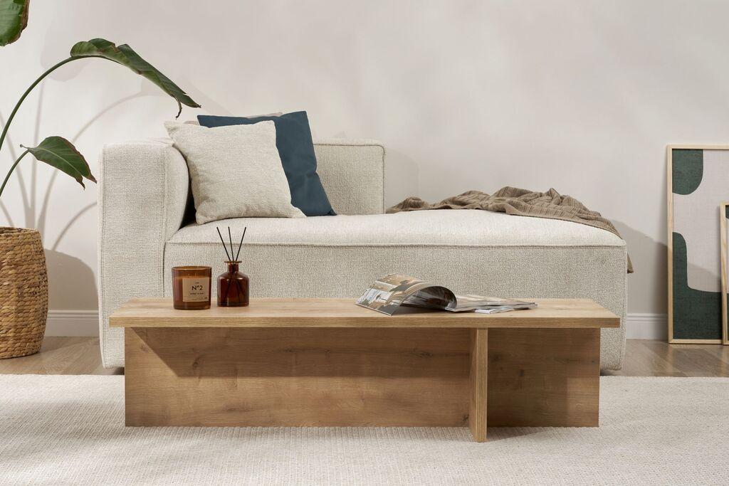 Маса Hanah Home Club Harbor, 120x30x45 см, дабова боја