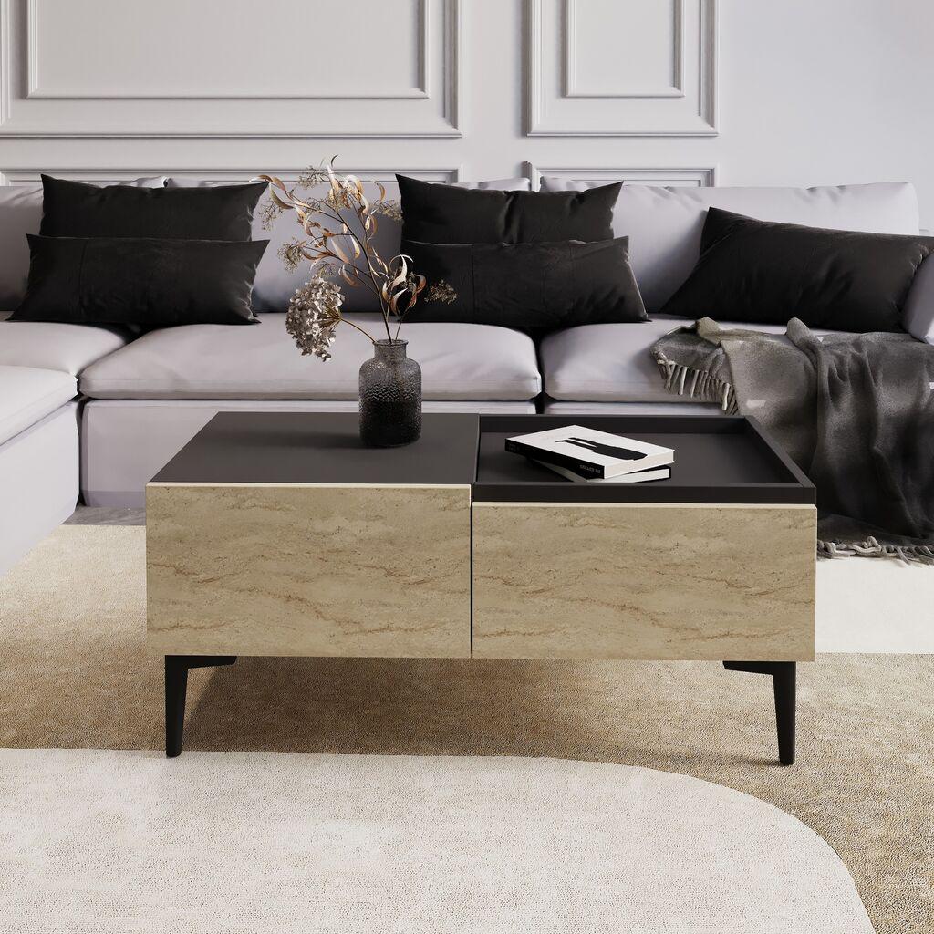 Маса Ханах Хоум Клуб Миа, 91,8x38,6x45 см, Антрацит-крем