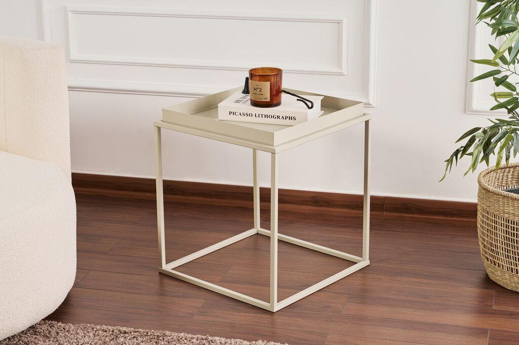 Маса Hanah Home Club Shb-18-A, 45x45x52 см, златна боја