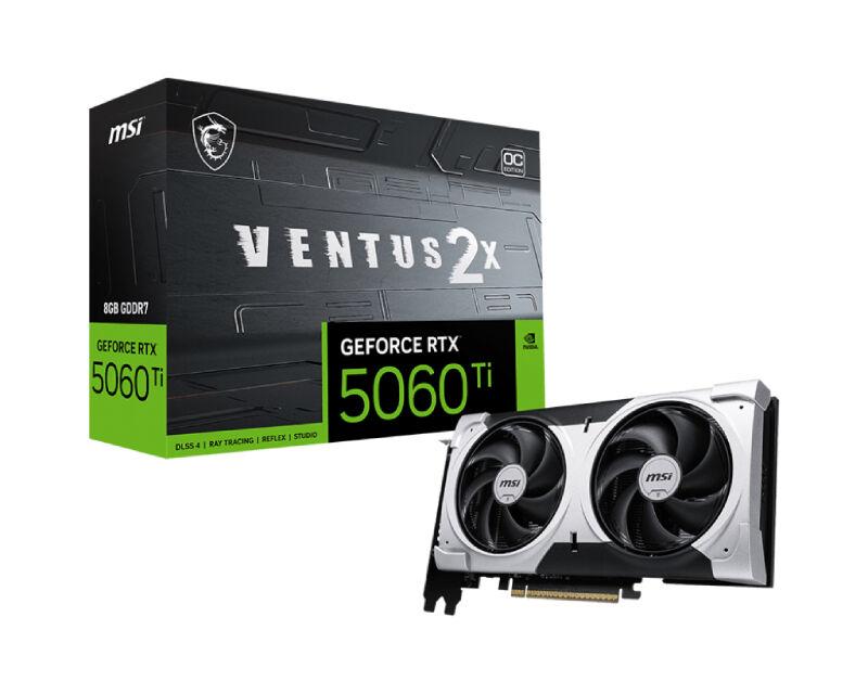 MSI графичка картичка GeForce RTX 5060, TI VENTUS, 8G, 128bit, RTX 5060 Ti, 8G, VENTUS 2X OC PLUS