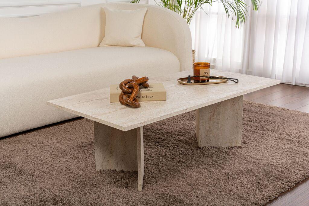 Маса Hanah Home Club Sabin, 119x40x60 см, кафеава