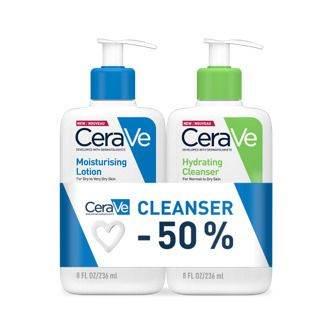 CeraVe Хидратантен лосион 236 мл + емулзија за чистење 236 мл