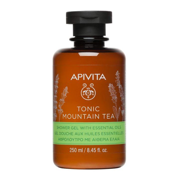 Гел за туширање со планински чај Apivita, 250 мл