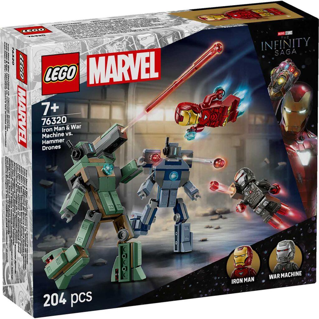 LEGO Marvel Iron Man & War Machine против дронови