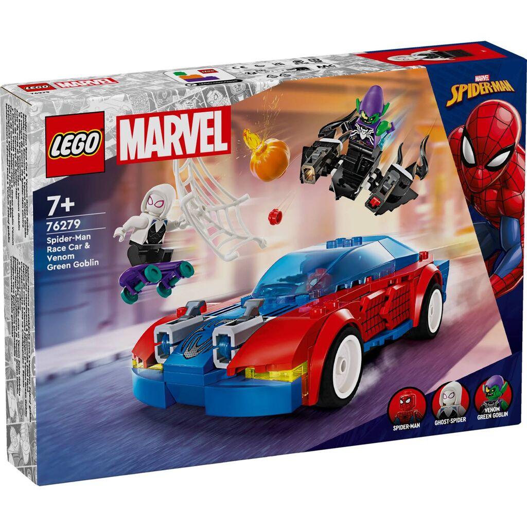 LEGO® SUPER HEROES 76279 Spider-Manov тркачки автомобил и Venom Green Goblin
