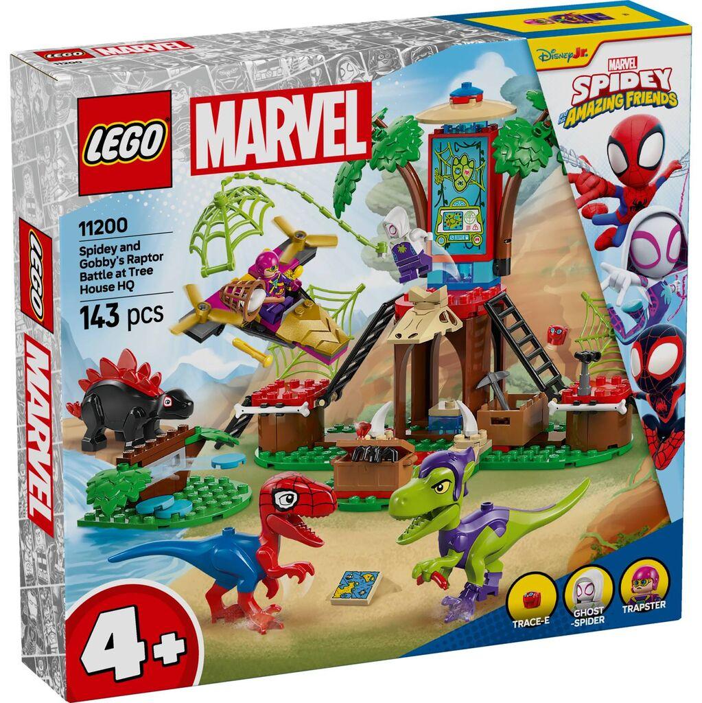 LEGO Marvel Spidey и Gobi-Raptor битката во Treehouse 11200