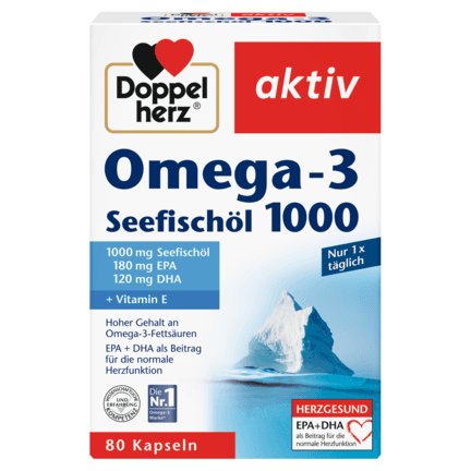 DOPPEL HERZ Omega -3 1000Mg x80 Капсули