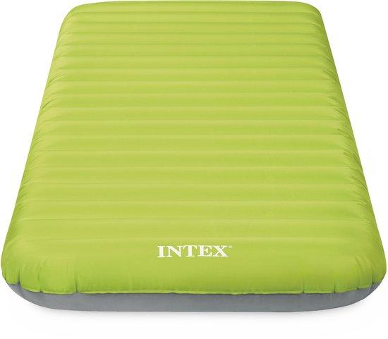 Душек за кампување INTEX TruAire Twin Dura-Beam, 191x 76x 17 см, светло зелен