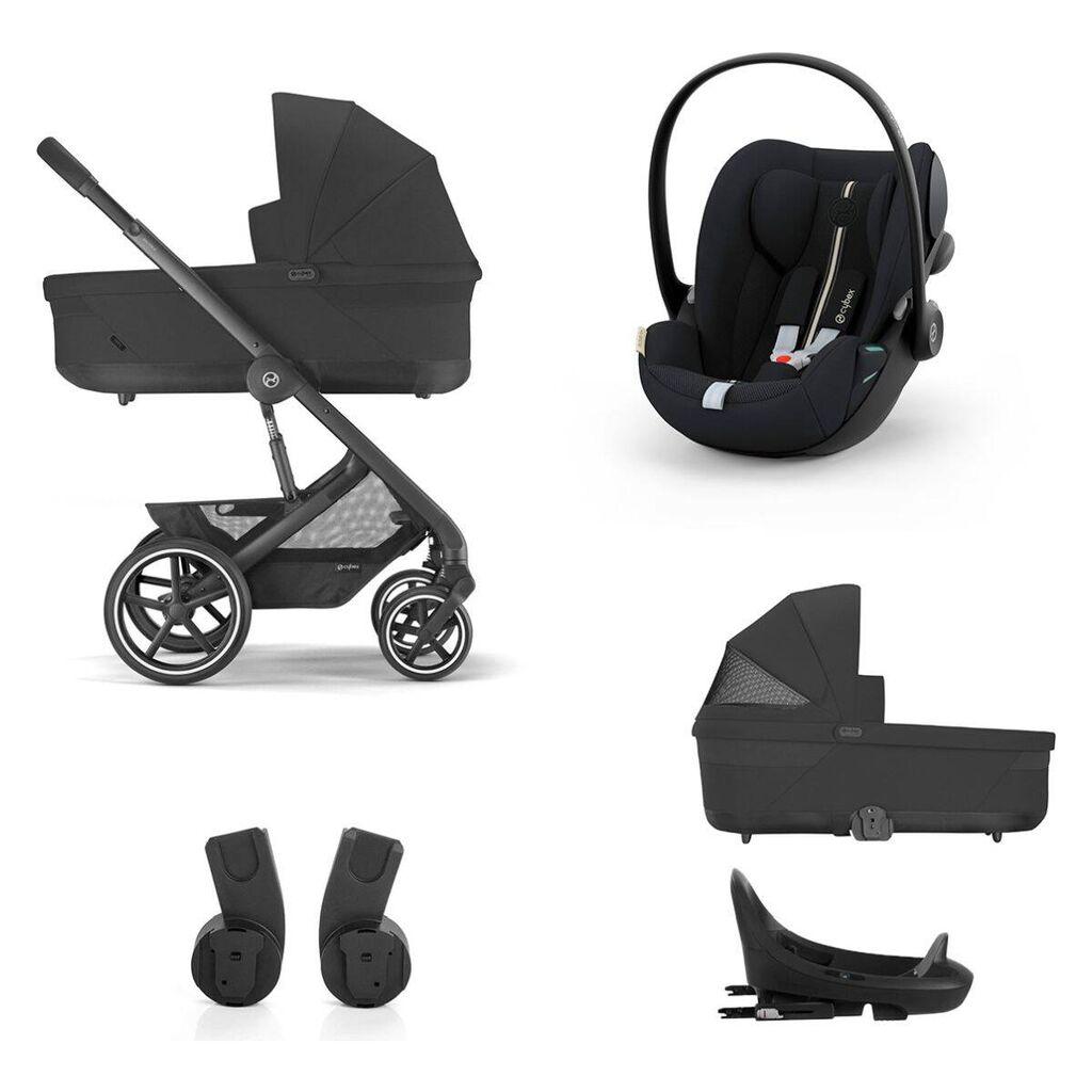 Cybex Количка 4во1 Balios bundle M set moon црна