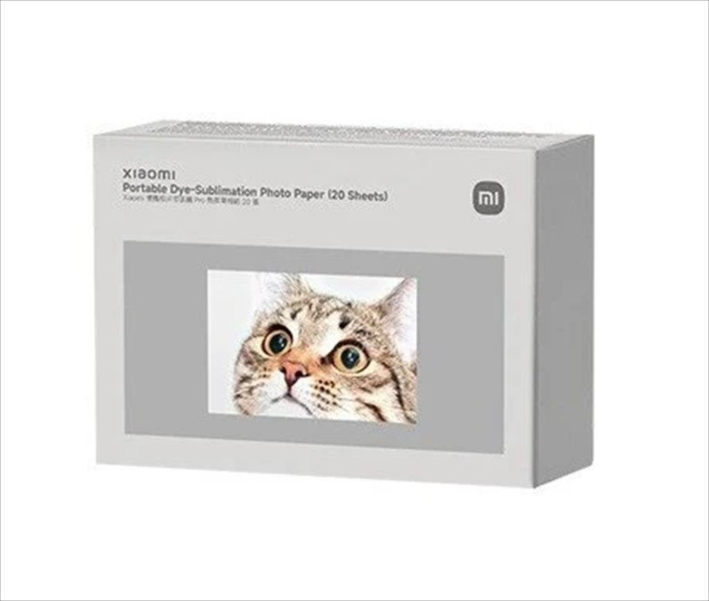 Xiaomi Фото Хартија За Портабилен Печатач Mi 2x3 20 Листа Со Кертриџ