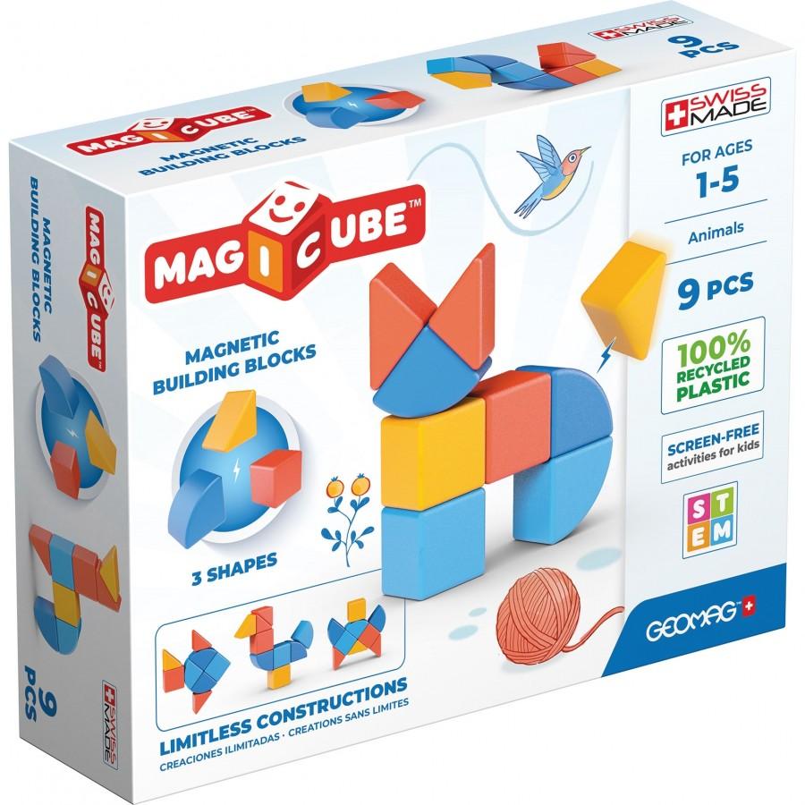 GEOMAG Коцки MAGICUBE ANIMALS 9 3 SHAPES