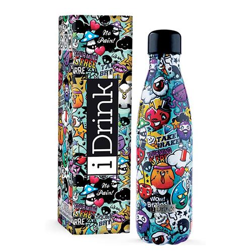 ITOTAL Термос, Шише, Графити, 500мл, ID0085