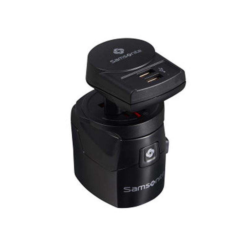 SAMSONITE Адаптер, Со USB, , Global TA, 149298/1041, 6,4*11*6,9цм, Црна
