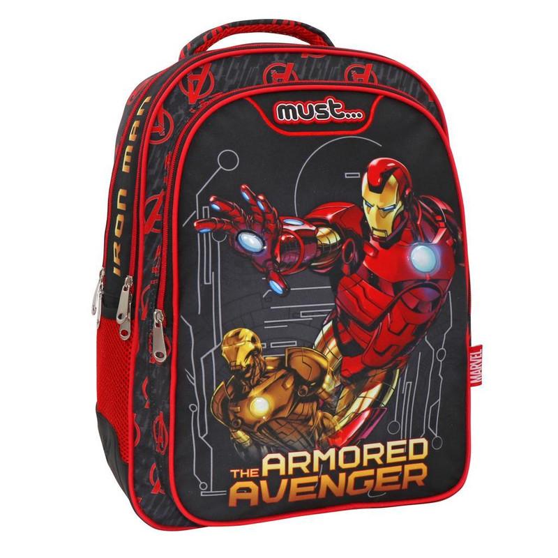 MUST Ранец, 3 Патенти, LED lights, , The Armored avengers, 000506084, 32*43*18цм