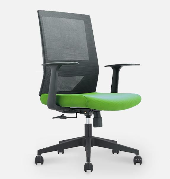 Стол, Седиште ЗЕЛЕН штоф, Мрежа СИВ наслон, Фиксни рачки, Пвц звезда, CH-220 B