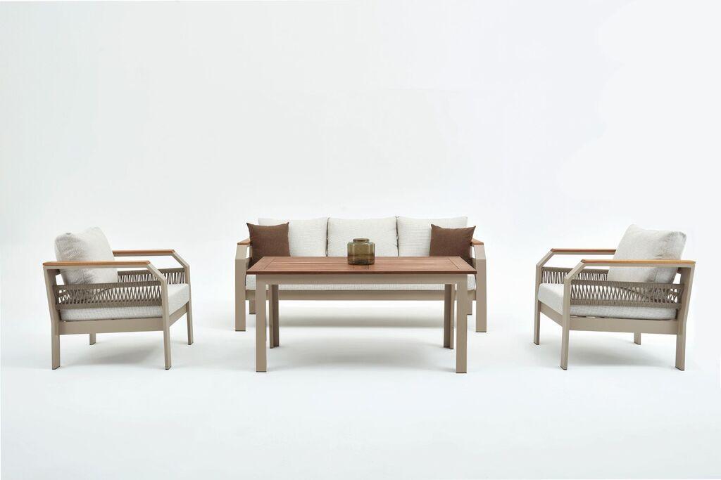 Комплет градинарски мебел Hanah Home Morento, беж
