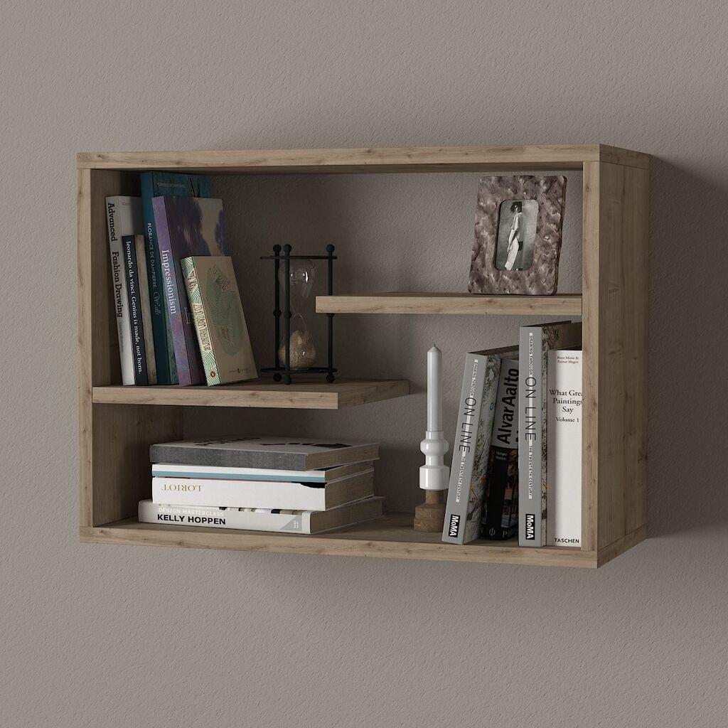 Hanah Home dzидна полица Тино, 60x44x19.5 см, кафеава