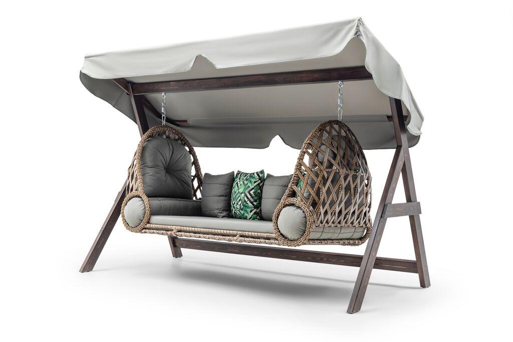 Градинарска лулашка Hanah Home Saltanat, 263x180x120cm, сива