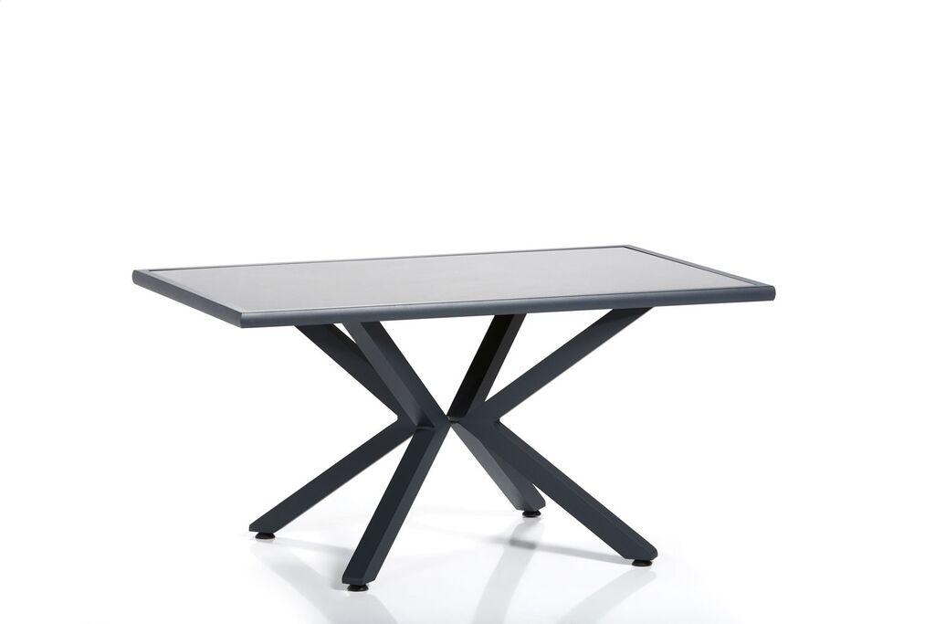 Градинарска маса Hanah Home Sydney 2, 155x78x95 см, сиво-црна