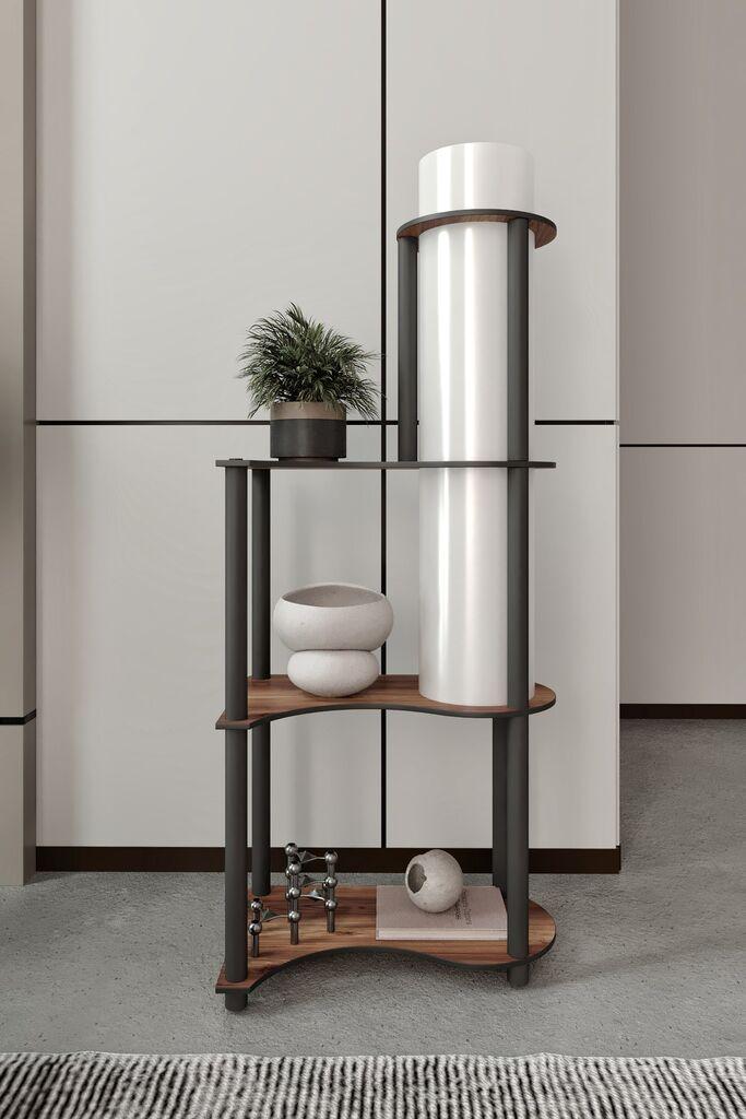 Подна ламба Opviq KS-11122, 17x120 см, IP20, црно-кафеава