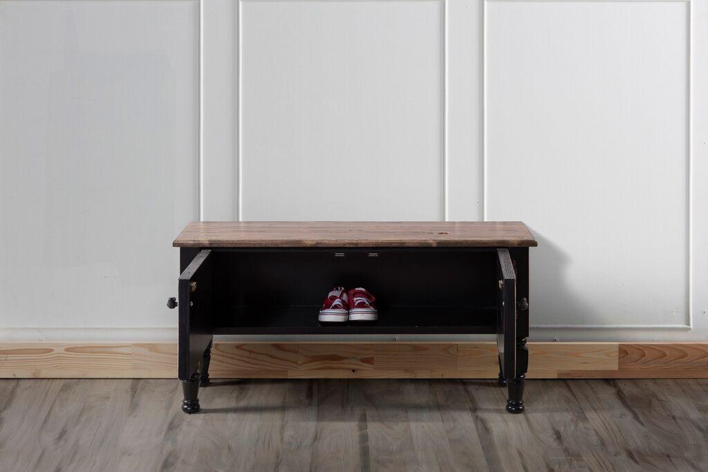 Кабинет за телевизор Hanah Home Ada Mini, 100x45x30 cm, црна