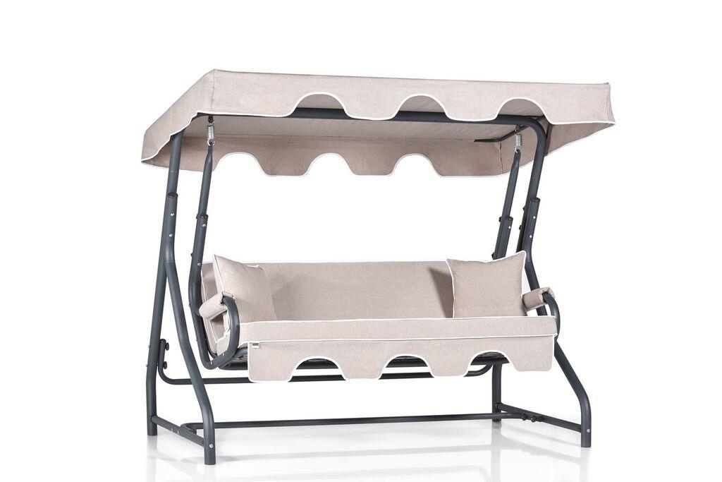 Лулашка за градина Hanah Home Ruta 2, 200x165x110 см, крем