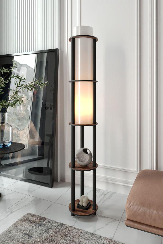 Подна ламба Opviq KS-11123, 17x150 см, IP20, црно-кафеава