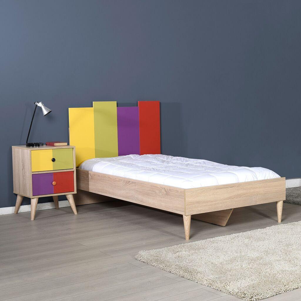 Ноќна масичка Hanah Home Kmd-920-Sx-1, 44x66x44 см, шарена