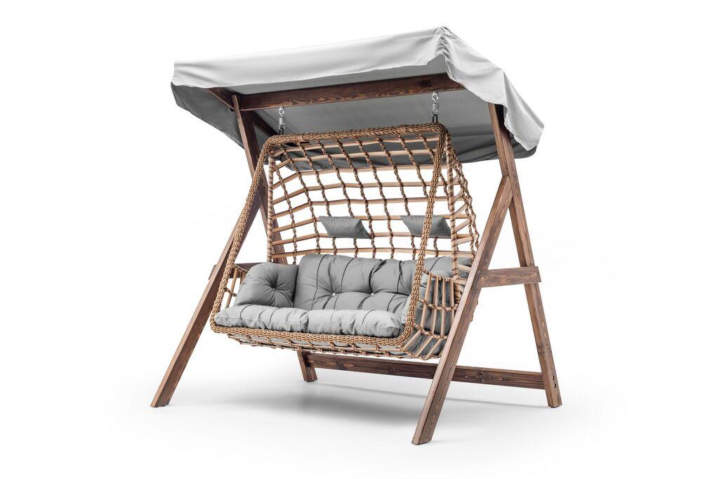 Градинарска лулашка Hanah Home Girne, 190x195x150 см, сива