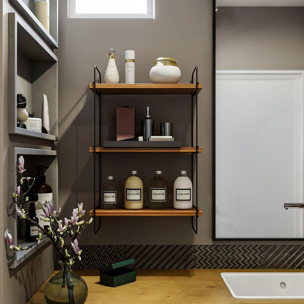 Dzидна полица Hanah Home Pullalis, 40x66x20 cm, Антрацит