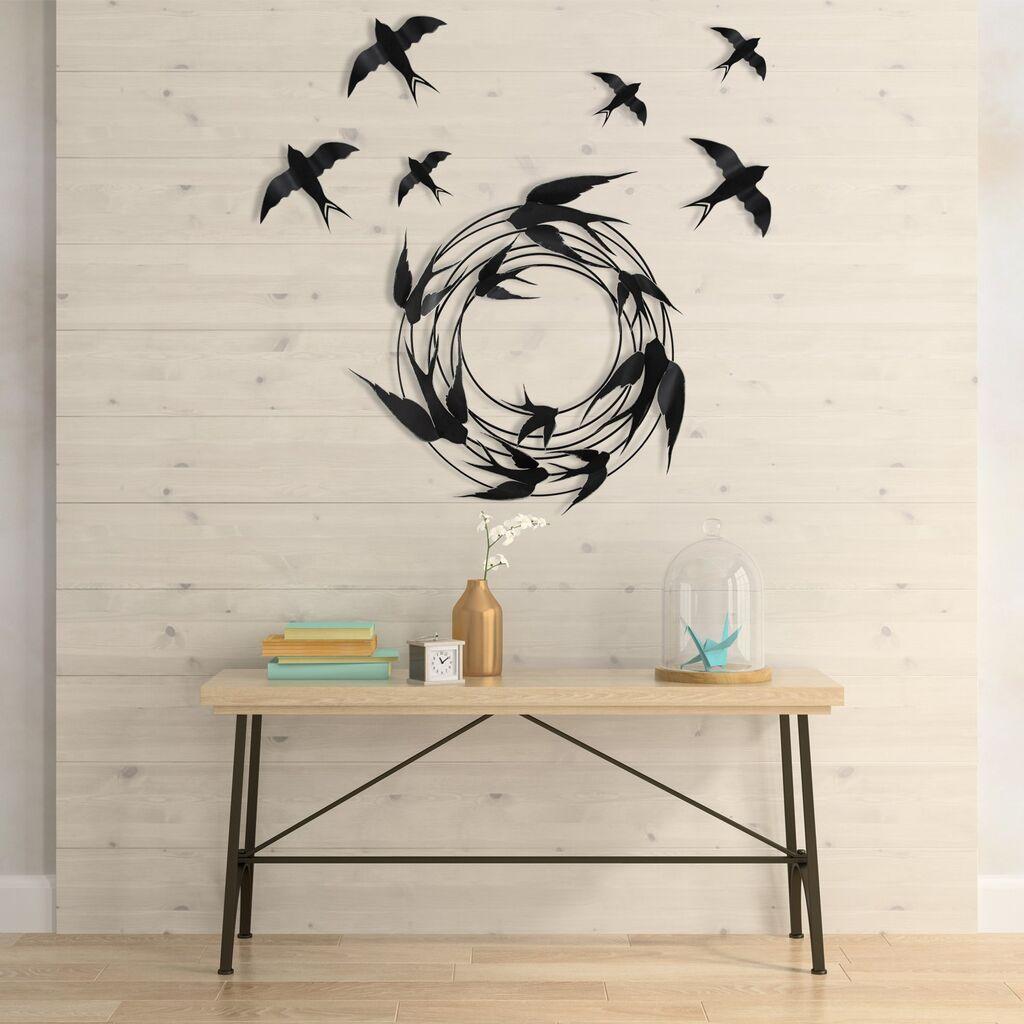 Wallity декорација за dzид Migration-2, 79x8x79 см, црна