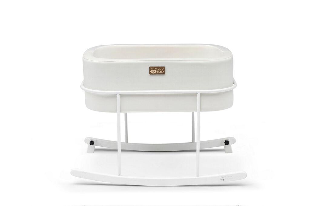 Метална лулка за домот Hanah Home, 90x70x58 см, бела