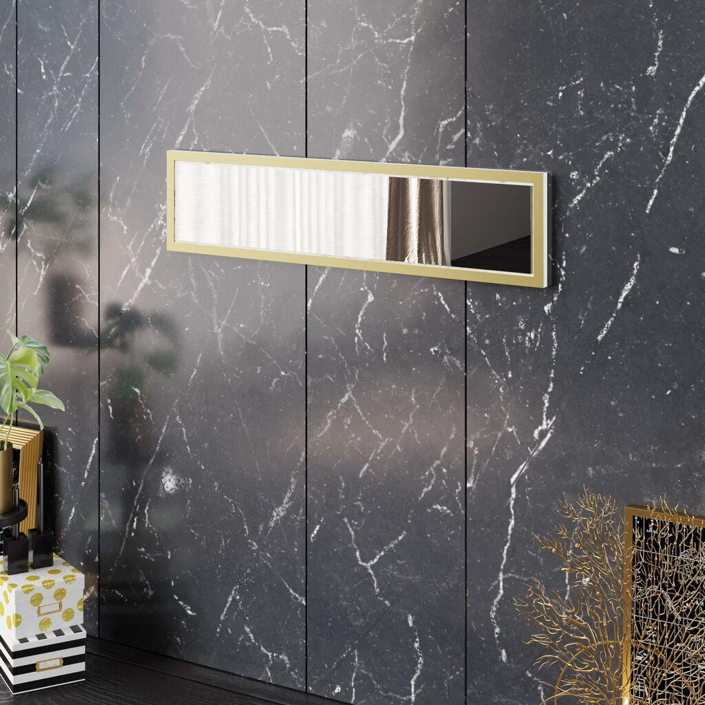 Декоративно огледало Hanah Home Frida, 90x22x2 см, златна боја