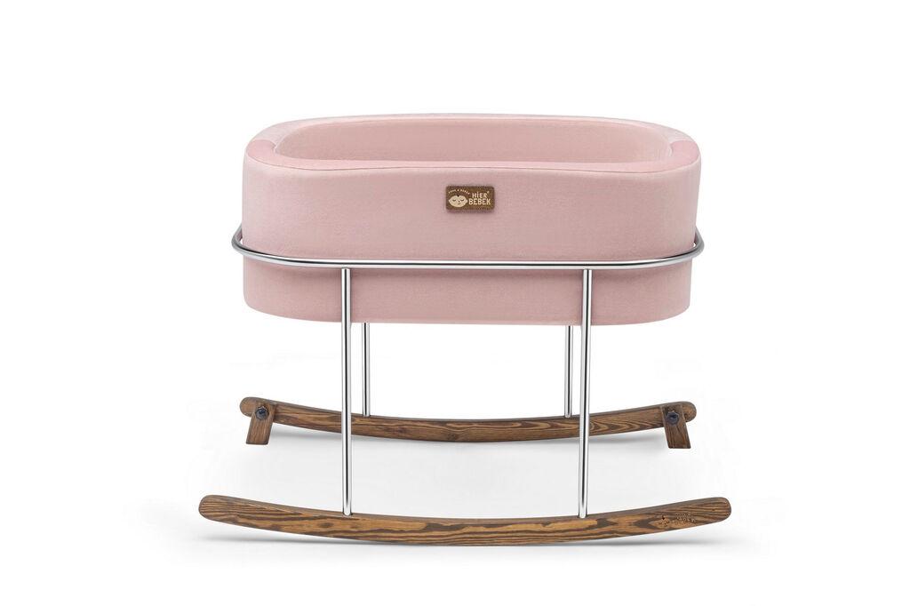 Лулка за дом Hanah Home, метална, 90x70x58 см, розово-сребрена боја