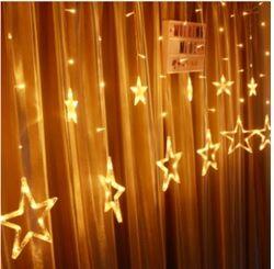 Alfa Electric 3м завеса со големи и мали Ѕвезда LED