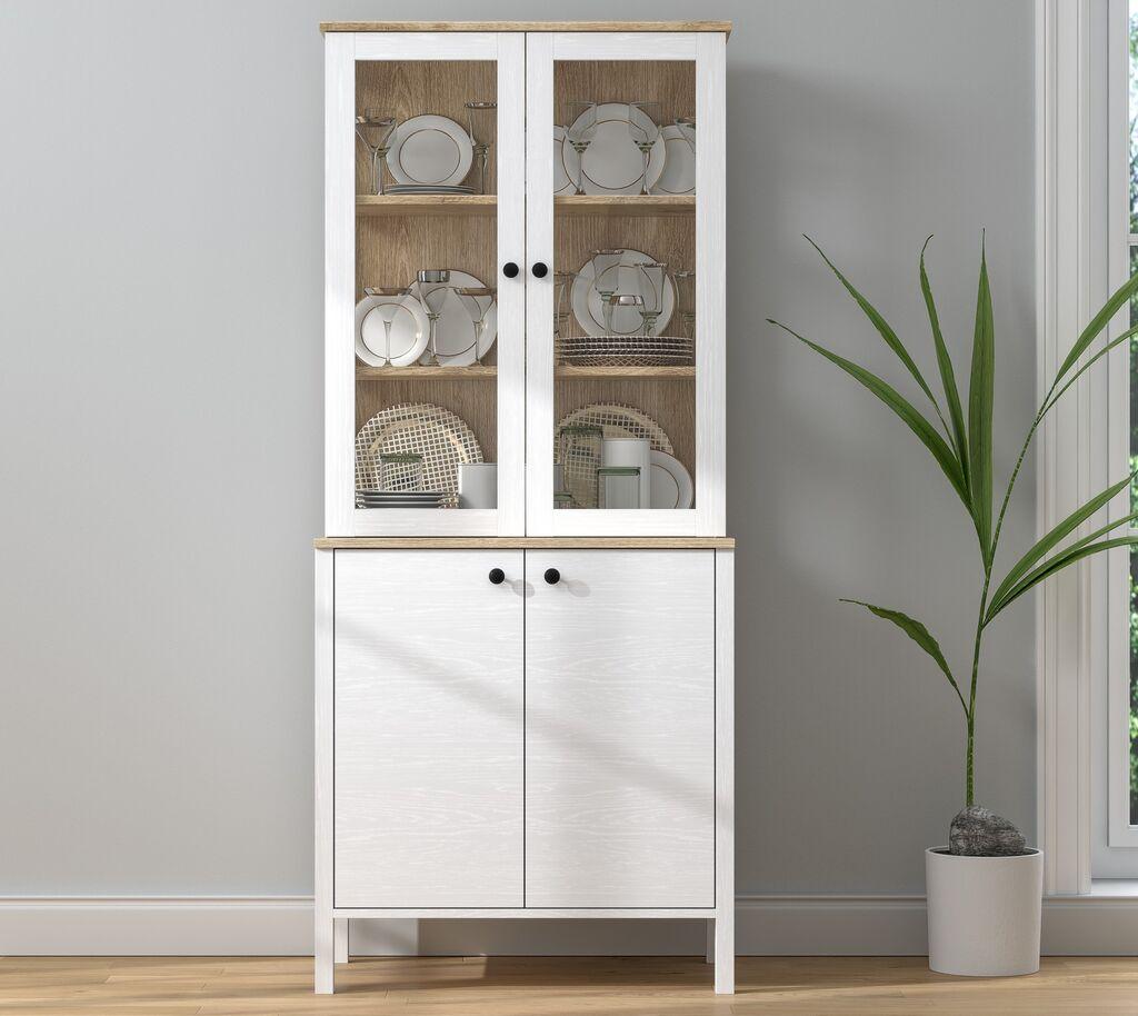 Полица за книги Hanah Home FRN-20070, 83x194x47 см, бела