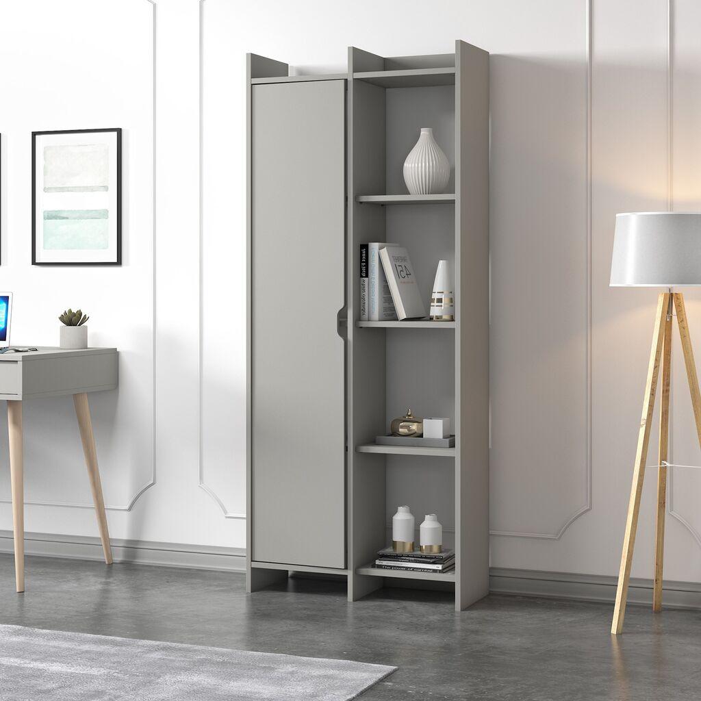 Понуда за полица за книги Hanah Home, 70x180x30 см, сива