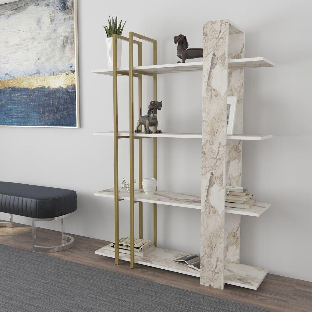 Полица за книги Hanah Home Onno, 120x160x31 см, црна