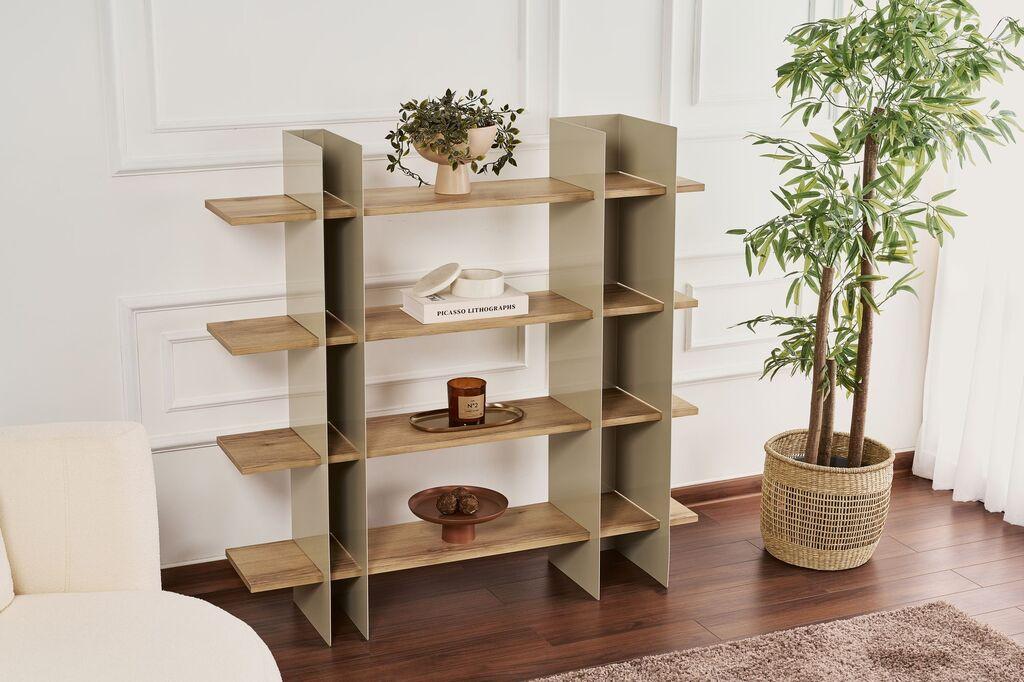 Полица за книги Hanah Home Shb-017, 120x31x120 см,